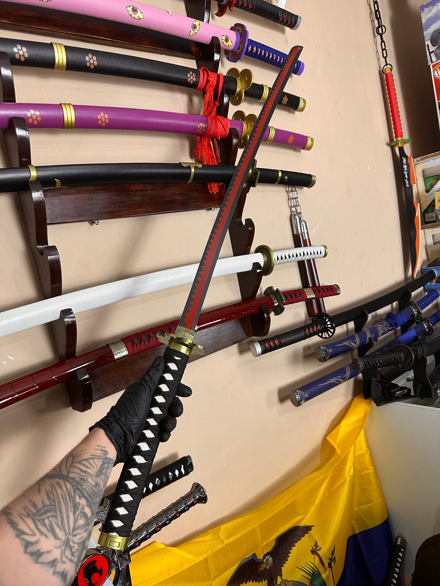 Katana de Zoro Shusui De Metal Decorativa de One Piece