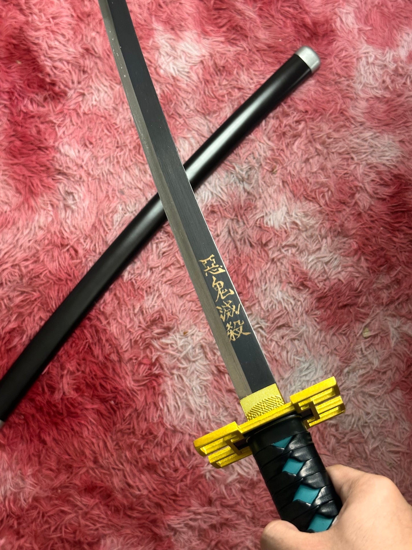 Katana De Metal Tokito Muichiro Kimetsu no Yaiba Demon Slayer - Alta Calidad