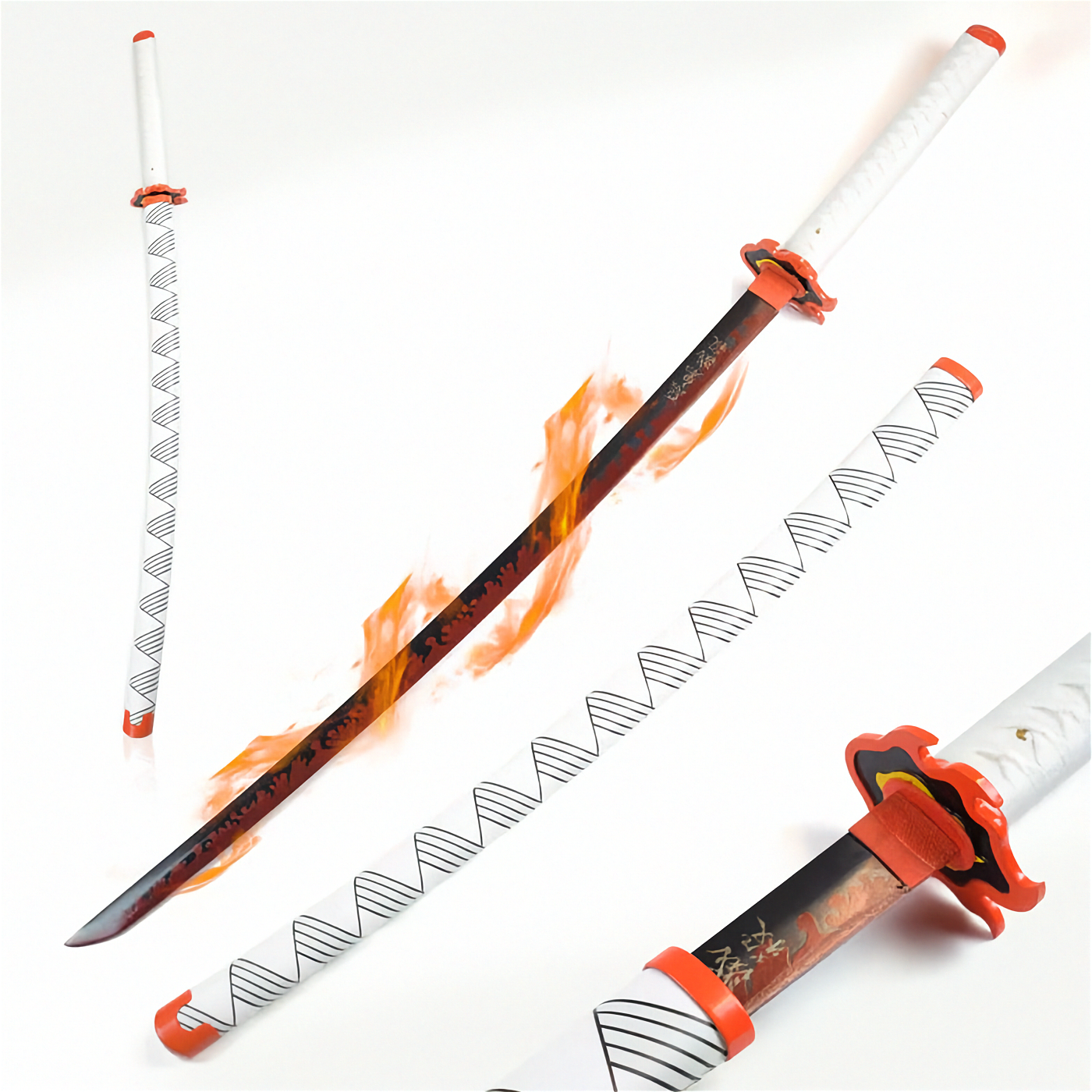 Katana De Metal de Rengoku Kyojuro Demon Slayer Kimetsu no Yaiba - Alta Calidad
