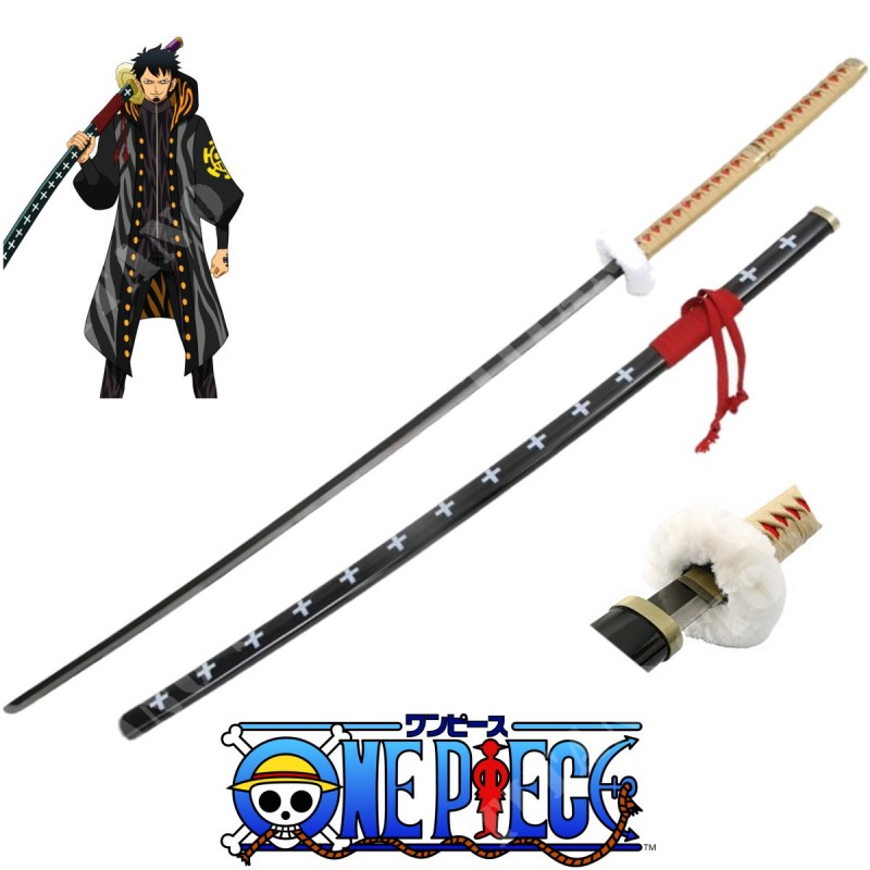 Katana Decorativa Trafalgar Law One Piece morada 1ra Version