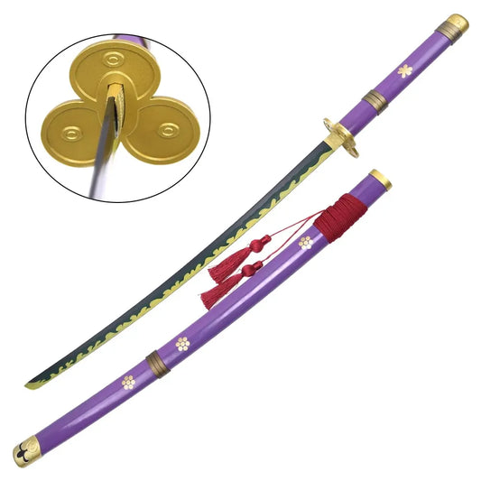Katana Enma de Zoro de One Piece Morada Decorativa